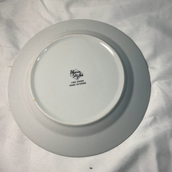 Home Styles Fine China Pink Floral Gold Trim Dessert Plate Made in China - Picture 4 of 6